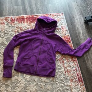 Scuba hoodie lululemon purple size 6